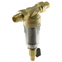 Фильтр промывной без манометра 1/2", стеклянный корпус TIM JH-1004
